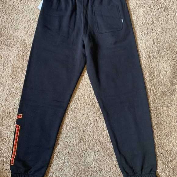 Vans Black Sweatpants Cuffed Legs Brand New - Picture 6 of 7